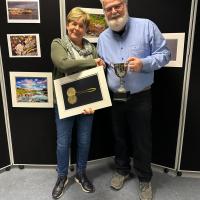 1st Place - Patricia Donohue with Judge Podge Kelly